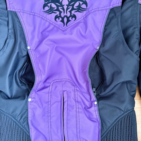 NexGen Women’s CE Armored Motorcycle Jacket. S Purple/Black | Vented, Reflective - Picture 16 of 16
